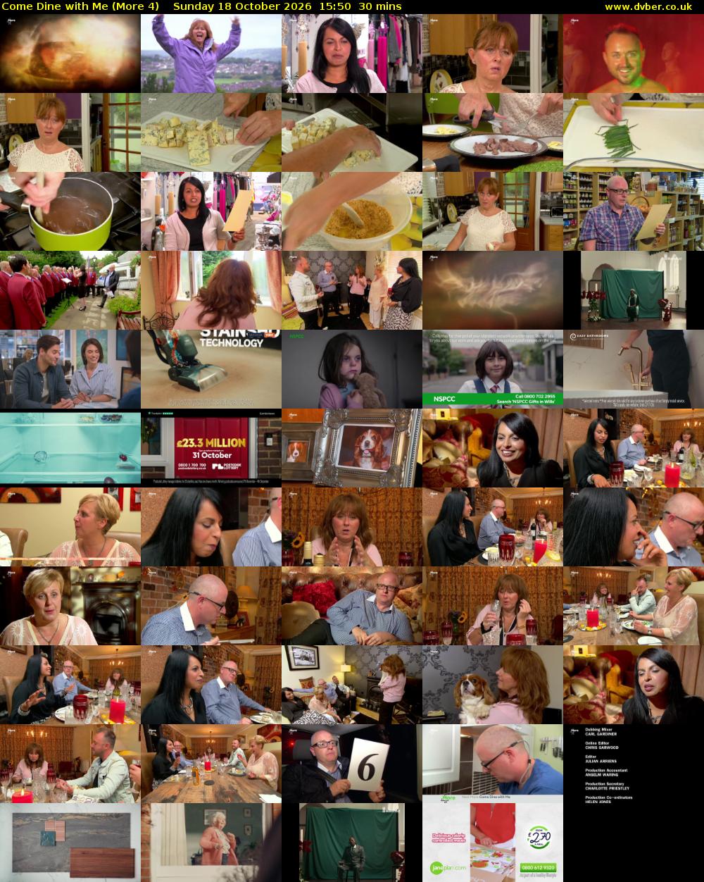 Come Dine with Me (More 4) Sunday 18 October 2026 15:50 - 16:20