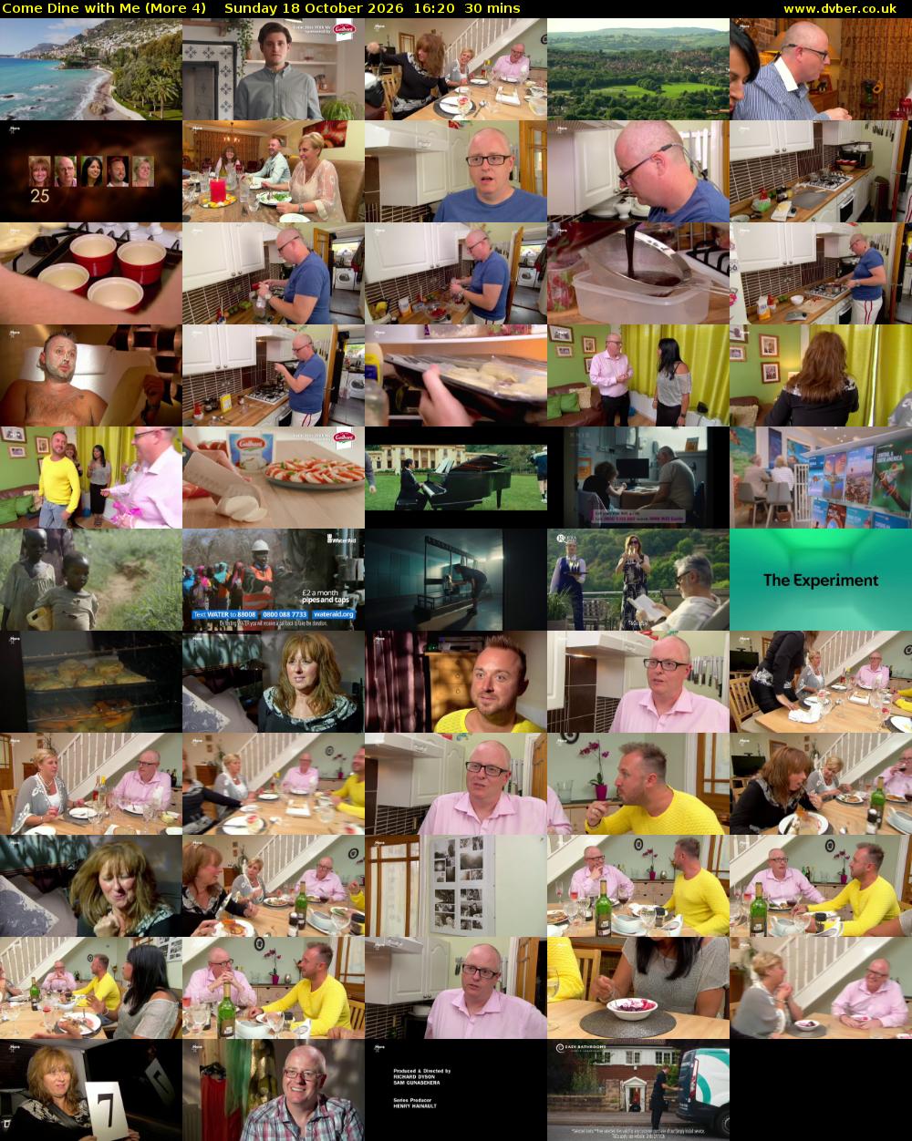Come Dine with Me (More 4) Sunday 18 October 2026 16:20 - 16:50