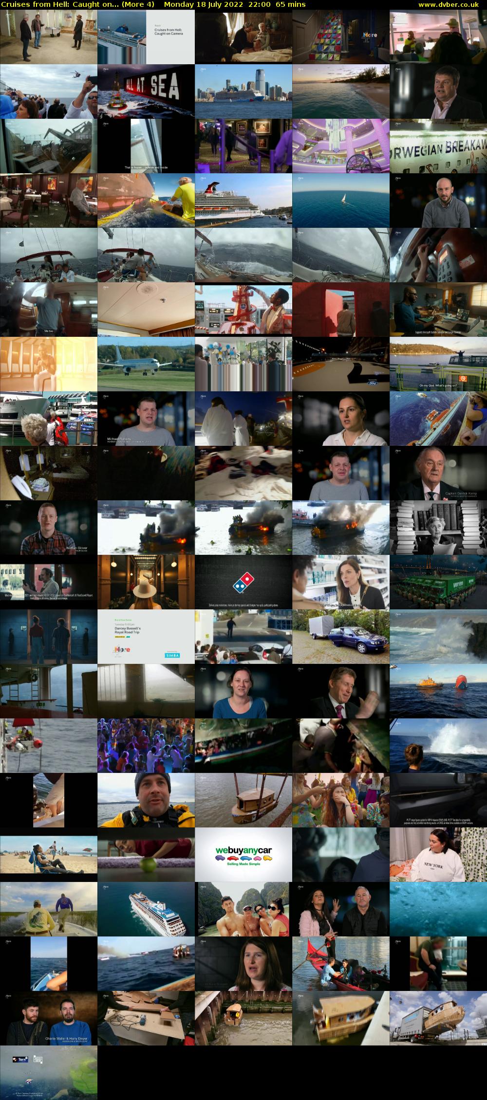 Cruises from Hell: Caught on... (More 4) Monday 18 July 2022 22:00 - 23:05