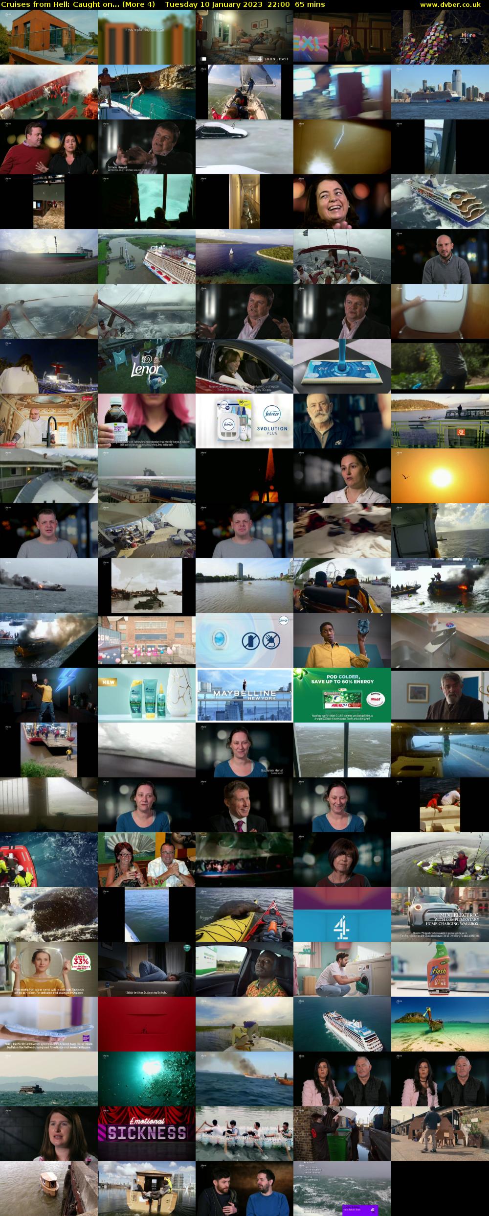 Cruises from Hell: Caught on... (More 4) Tuesday 10 January 2023 22:00 - 23:05