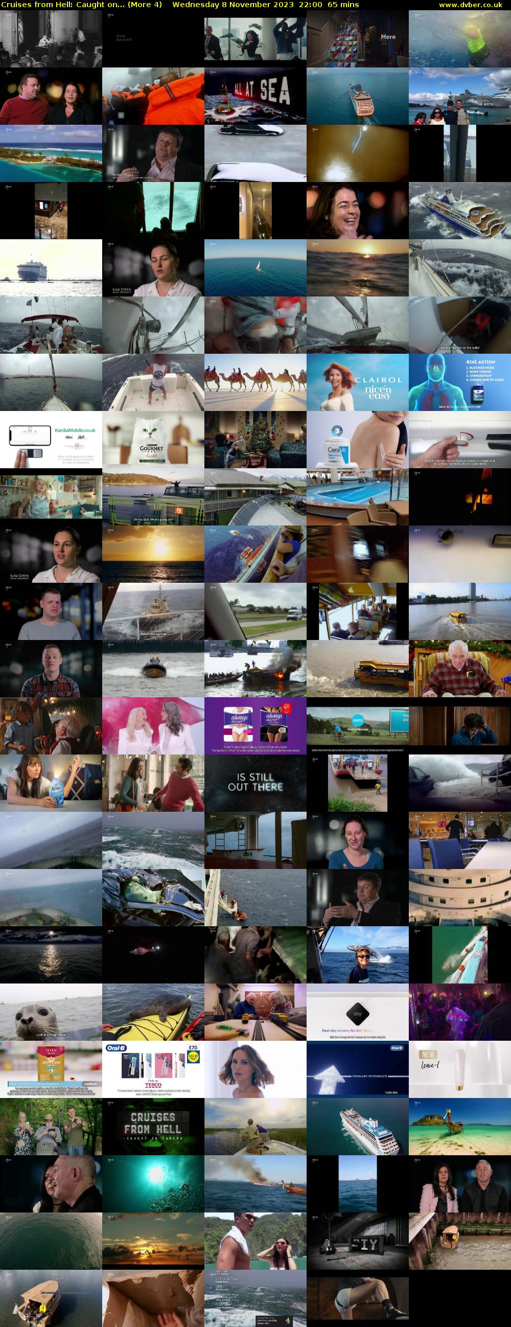 Cruises from Hell: Caught on... (More 4) Wednesday 8 November 2023 22:00 - 23:05