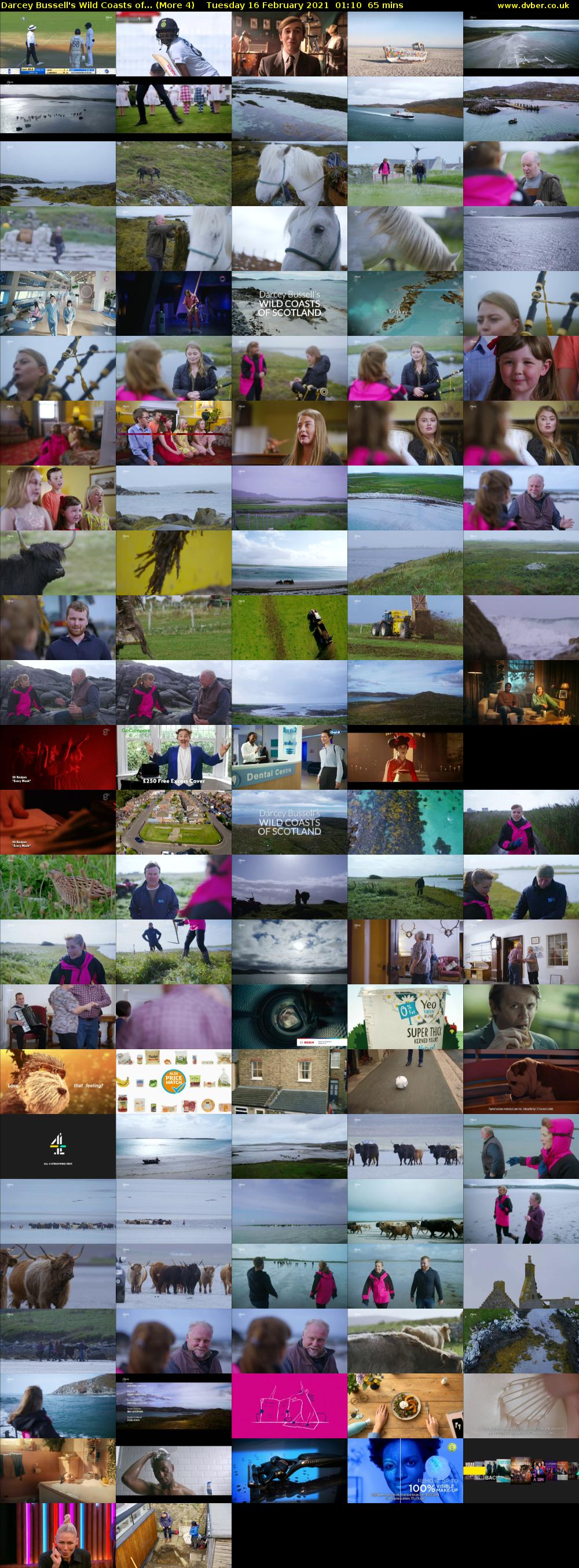 Darcey Bussell's Wild Coasts of... (More 4) Tuesday 16 February 2021 01:10 - 02:15