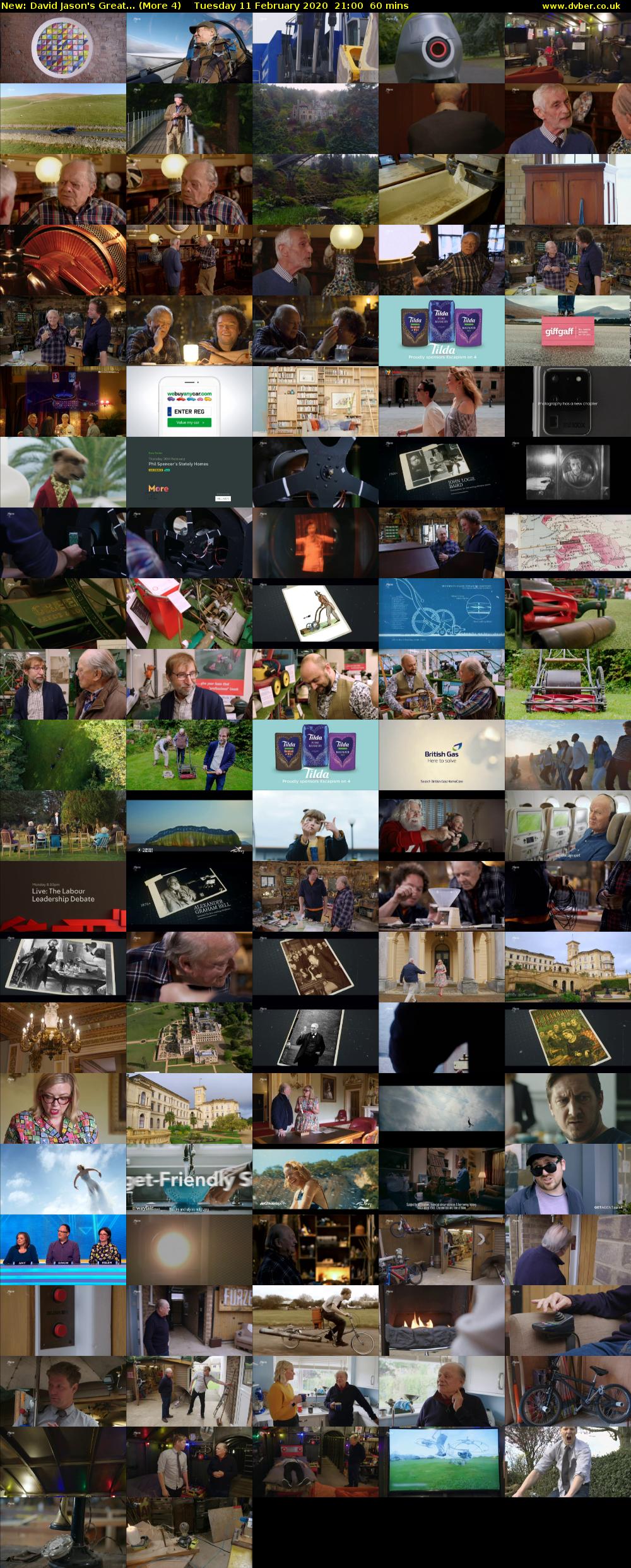 David Jason's Great... (More 4) Tuesday 11 February 2020 21:00 - 22:00