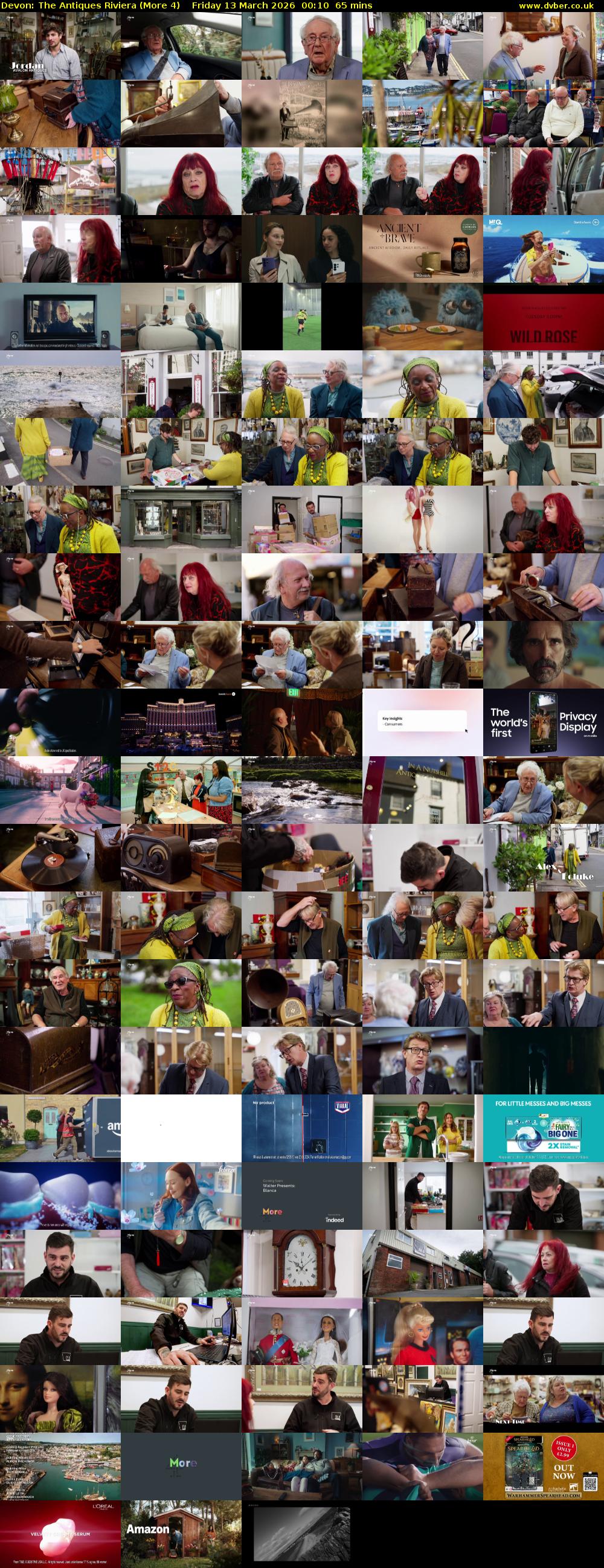 Devon: The Antiques Riviera (More 4) Friday 13 March 2026 00:10 - 01:15