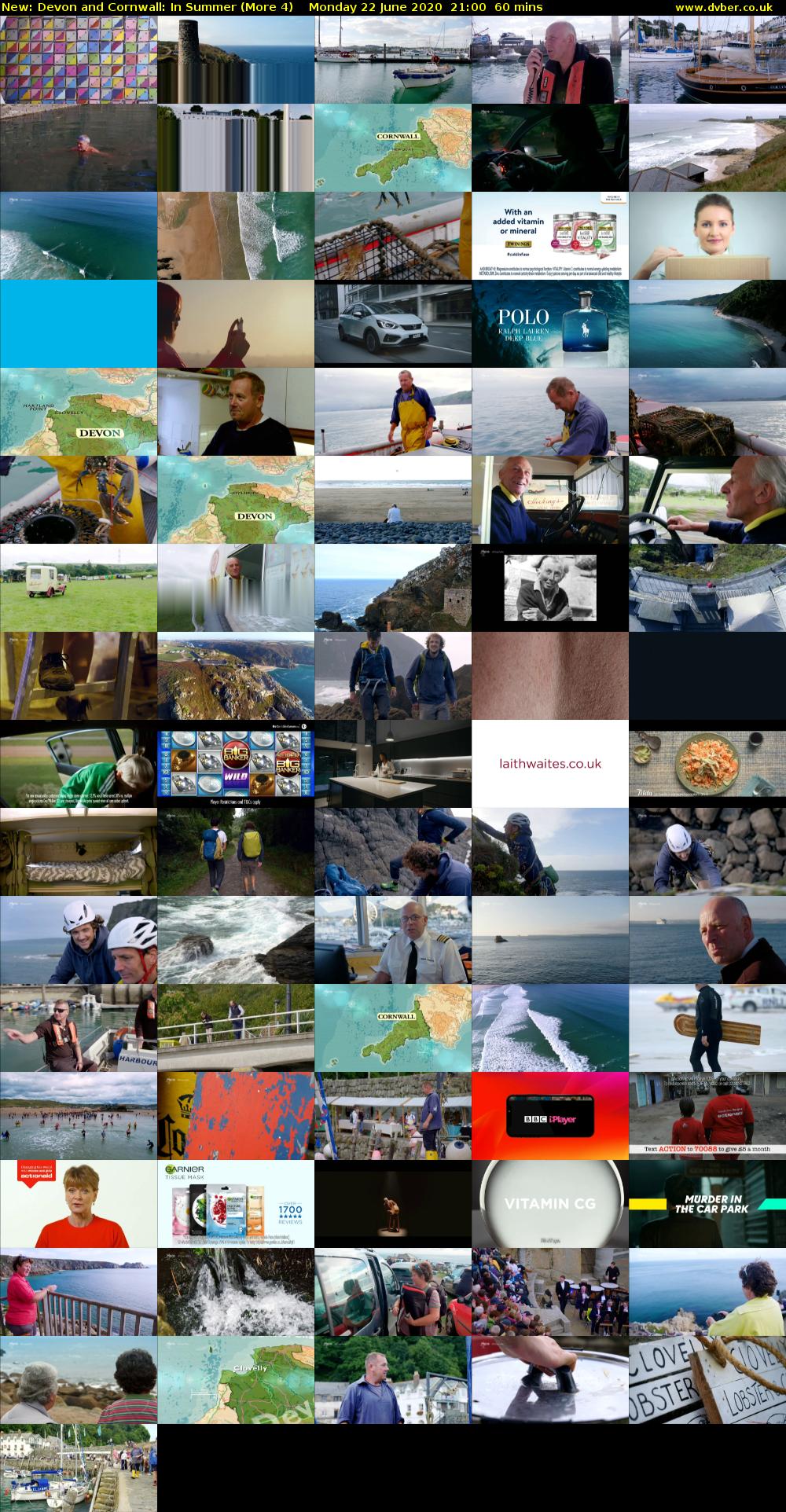 Devon and Cornwall: In Summer (More 4) Monday 22 June 2020 21:00 - 22:00