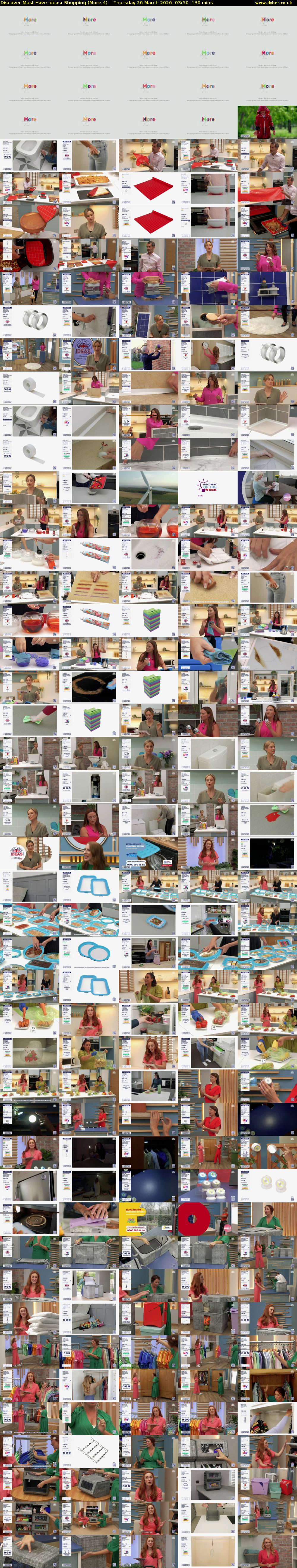 Discover Must Have Ideas: Shopping (More 4) Thursday 26 March 2026 03:50 - 06:00