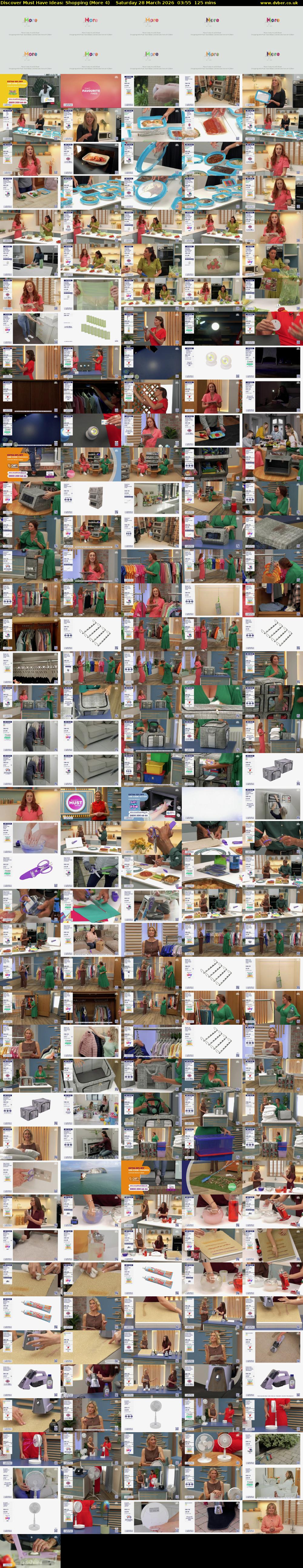 Discover Must Have Ideas: Shopping (More 4) Saturday 28 March 2026 03:55 - 06:00