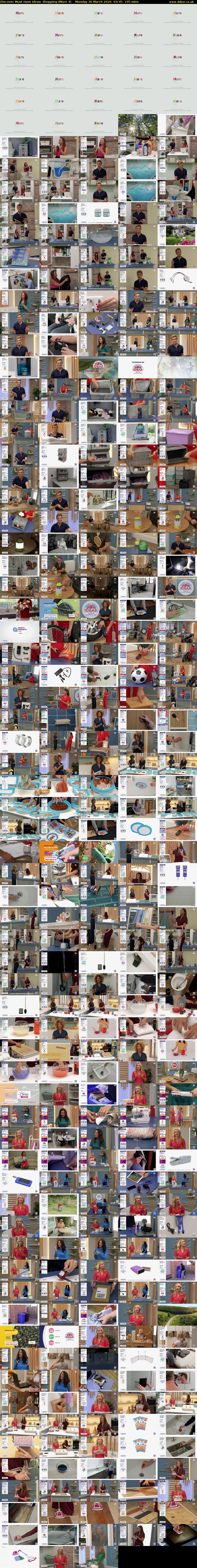 Discover Must Have Ideas: Shopping (More 4) Monday 30 March 2026 03:45 - 07:00