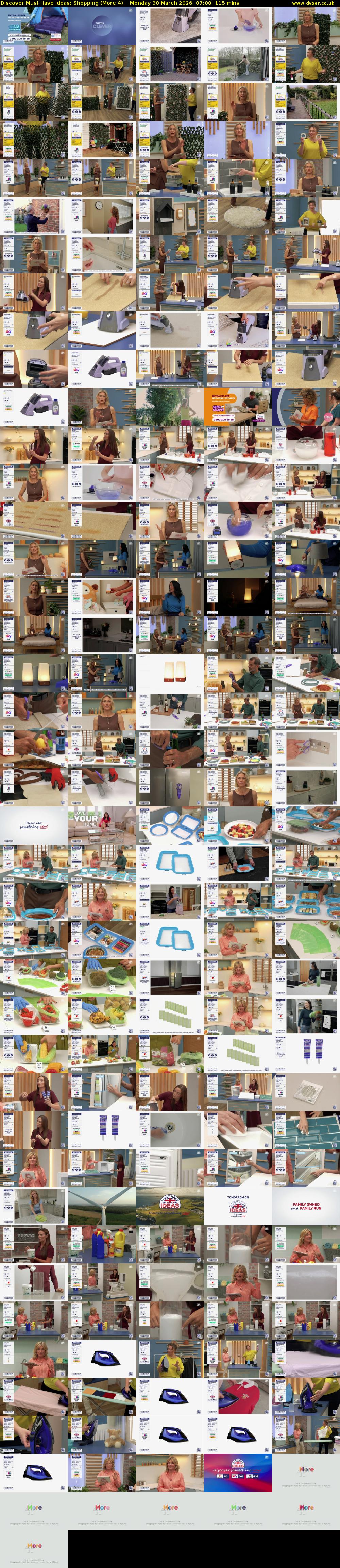 Discover Must Have Ideas: Shopping (More 4) Monday 30 March 2026 07:00 - 08:55