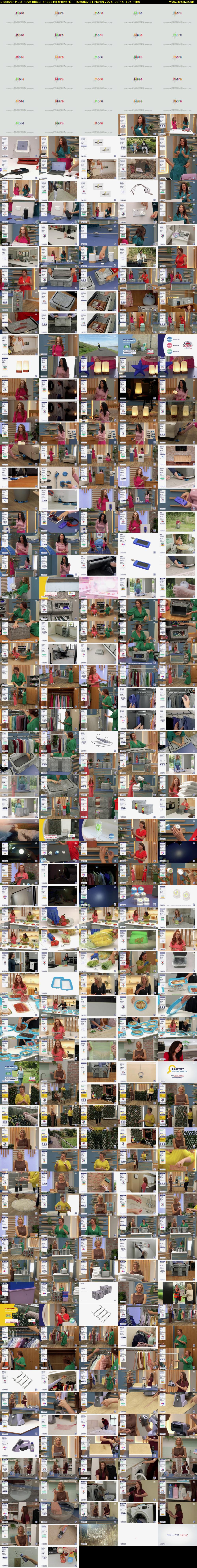 Discover Must Have Ideas: Shopping (More 4) Tuesday 31 March 2026 03:45 - 07:00
