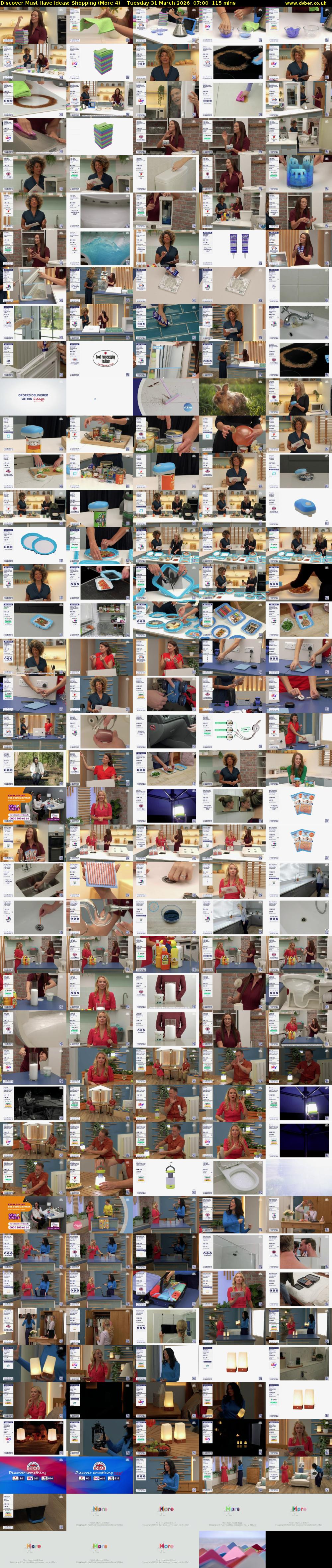 Discover Must Have Ideas: Shopping (More 4) Tuesday 31 March 2026 07:00 - 08:55