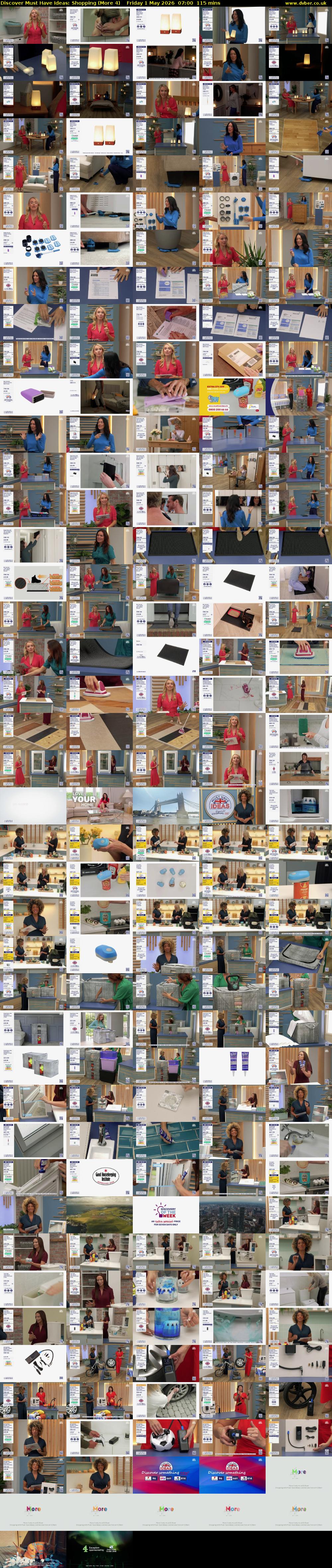 Discover Must Have Ideas: Shopping (More 4) Friday 1 May 2026 07:00 - 08:55