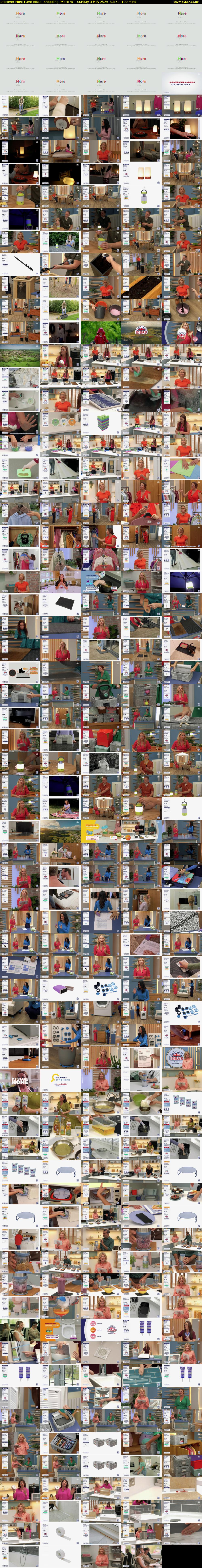 Discover Must Have Ideas: Shopping (More 4) Sunday 3 May 2026 03:50 - 07:00