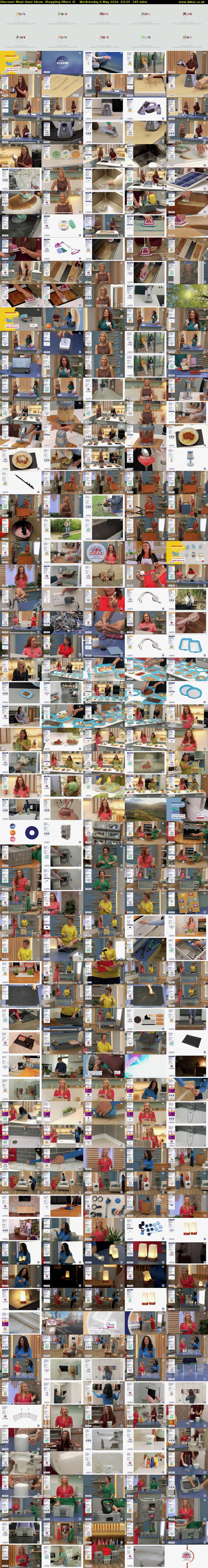 Discover Must Have Ideas: Shopping (More 4) Wednesday 6 May 2026 03:55 - 07:00