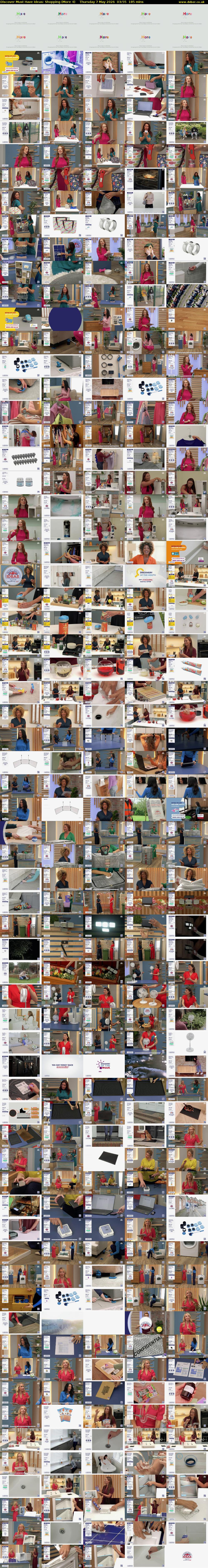 Discover Must Have Ideas: Shopping (More 4) Thursday 7 May 2026 03:55 - 07:00