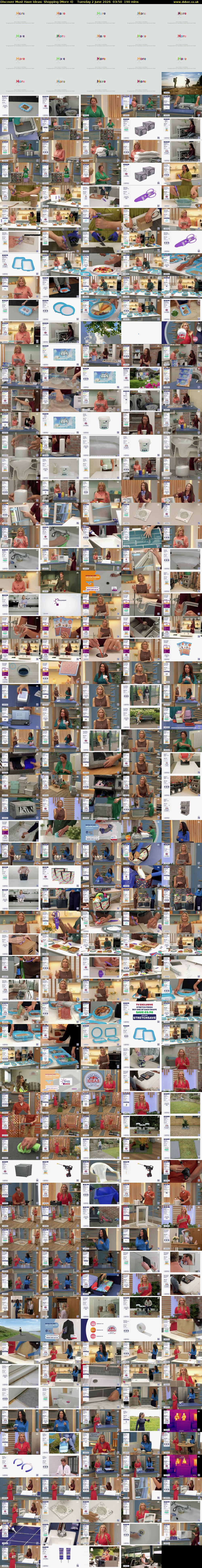 Discover Must Have Ideas: Shopping (More 4) Tuesday 2 June 2026 03:50 - 07:00