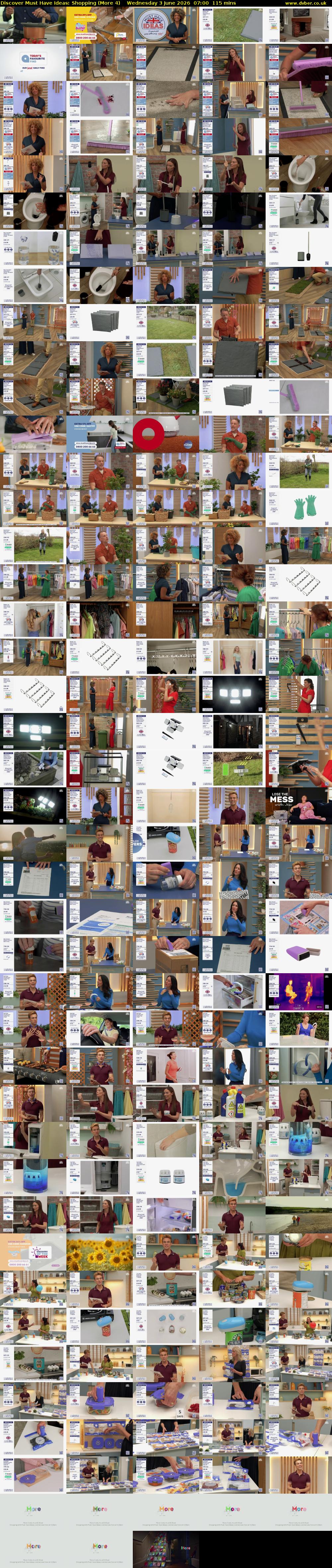 Discover Must Have Ideas: Shopping (More 4) Wednesday 3 June 2026 07:00 - 08:55