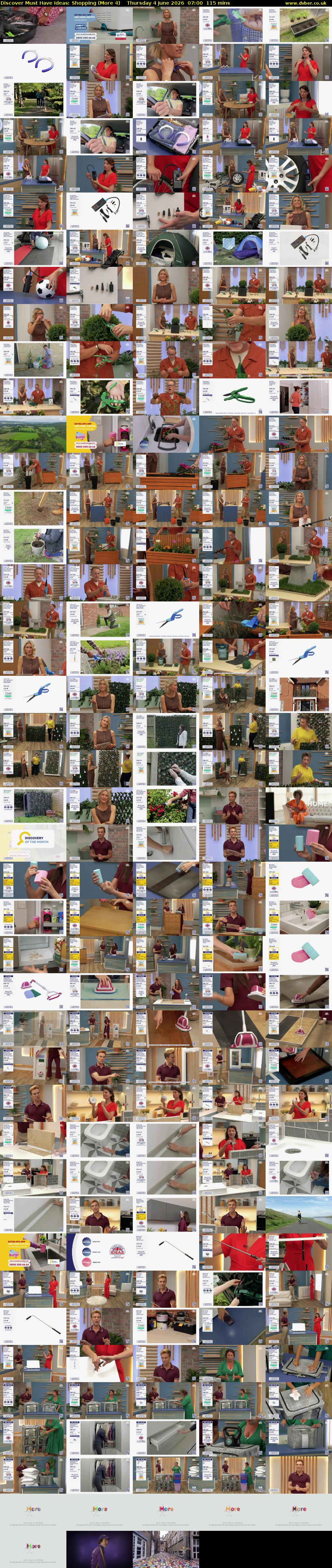 Discover Must Have Ideas: Shopping (More 4) Thursday 4 June 2026 07:00 - 08:55