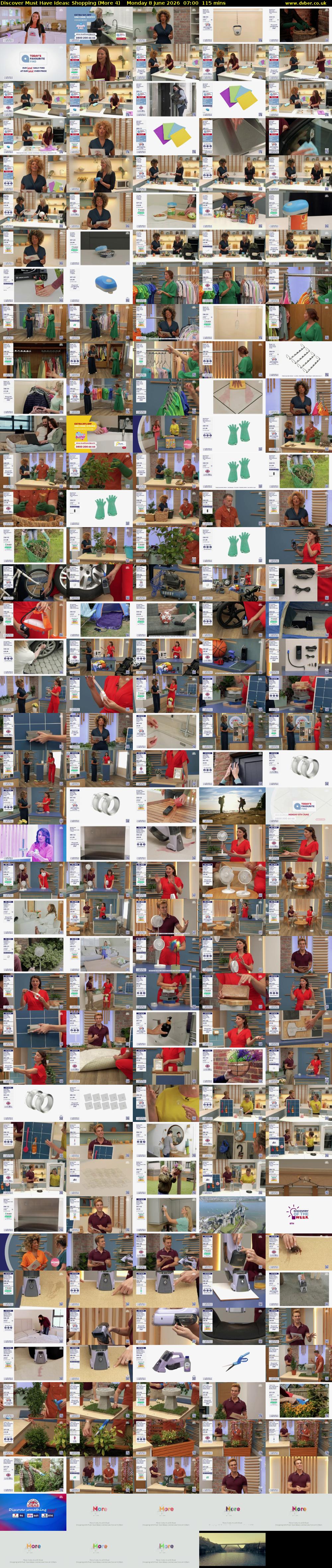 Discover Must Have Ideas: Shopping (More 4) Monday 8 June 2026 07:00 - 08:55