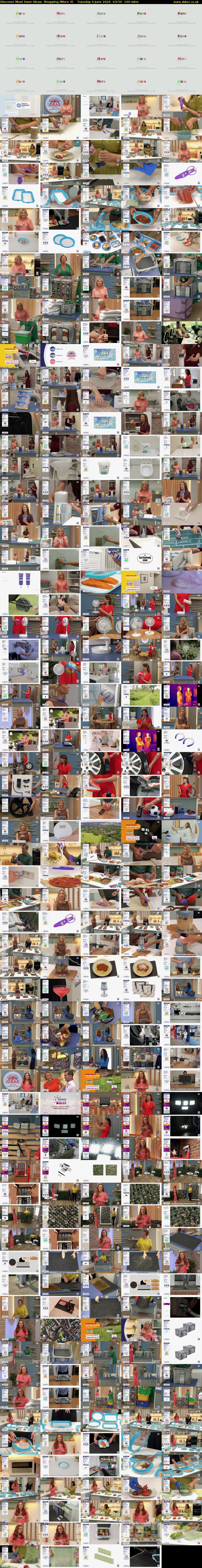 Discover Must Have Ideas: Shopping (More 4) Tuesday 9 June 2026 03:50 - 07:00