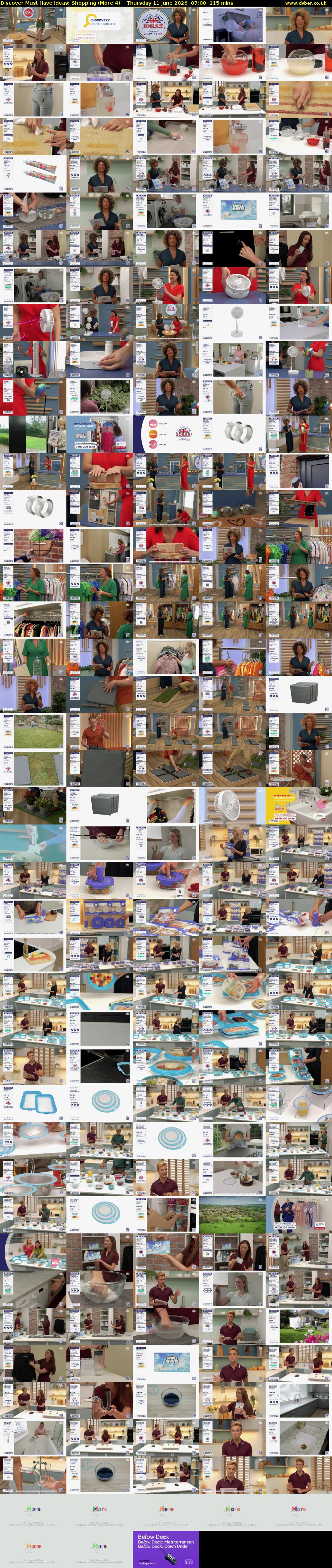 Discover Must Have Ideas: Shopping (More 4) Thursday 11 June 2026 07:00 - 08:55