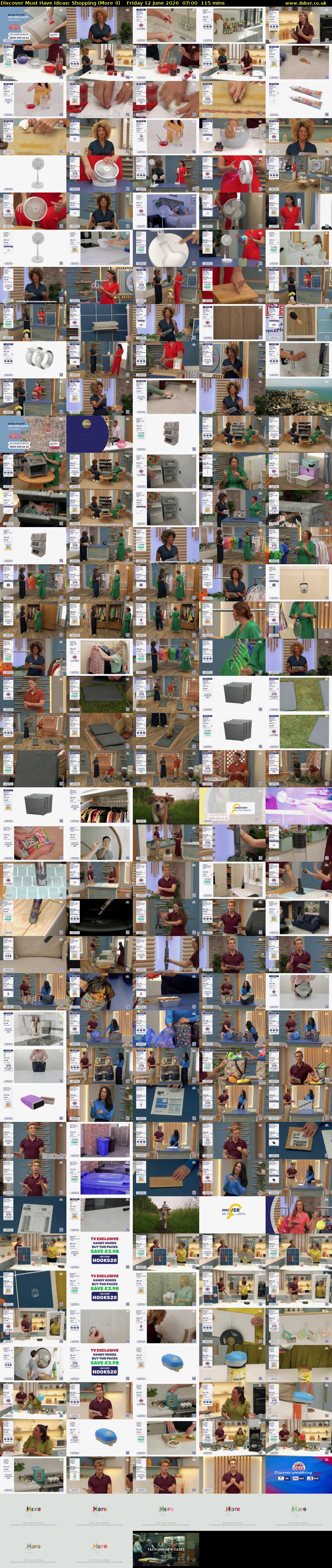 Discover Must Have Ideas: Shopping (More 4) Friday 12 June 2026 07:00 - 08:55