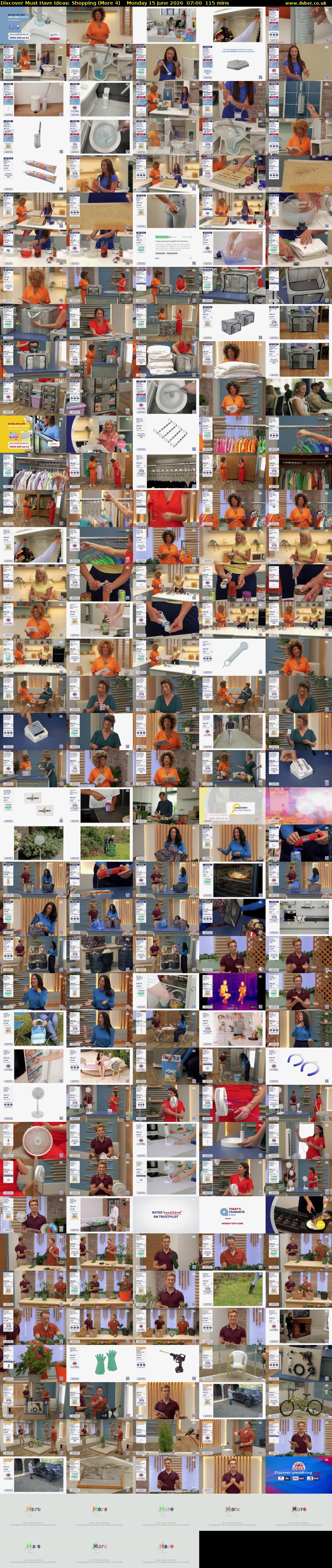 Discover Must Have Ideas: Shopping (More 4) Monday 15 June 2026 07:00 - 08:55