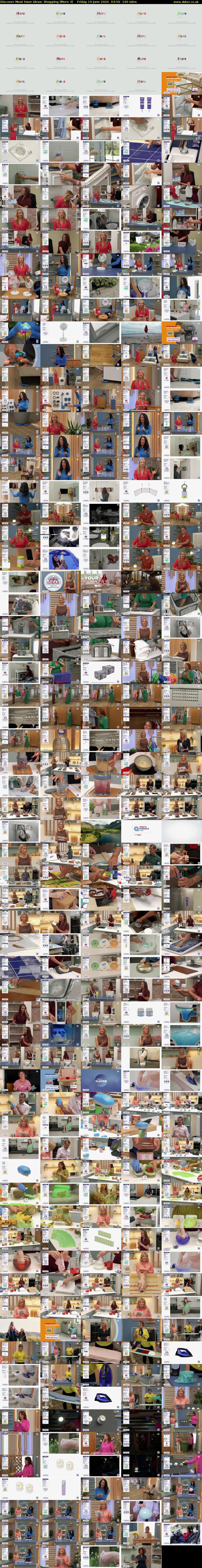 Discover Must Have Ideas: Shopping (More 4) Friday 19 June 2026 03:50 - 07:00