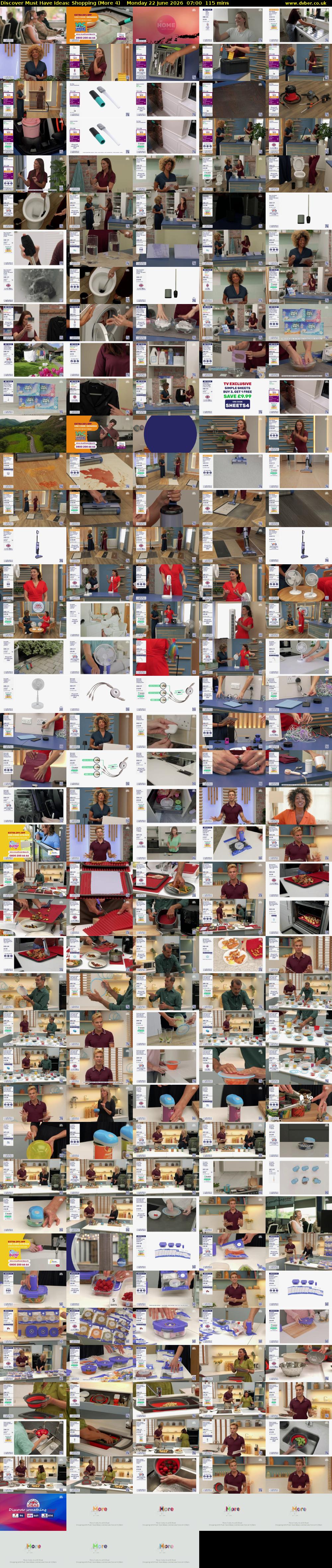 Discover Must Have Ideas: Shopping (More 4) Monday 22 June 2026 07:00 - 08:55
