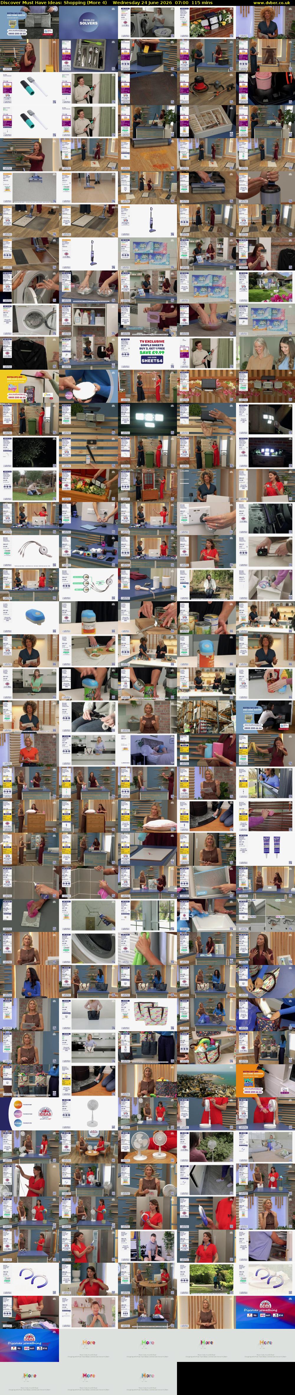 Discover Must Have Ideas: Shopping (More 4) Wednesday 24 June 2026 07:00 - 08:55