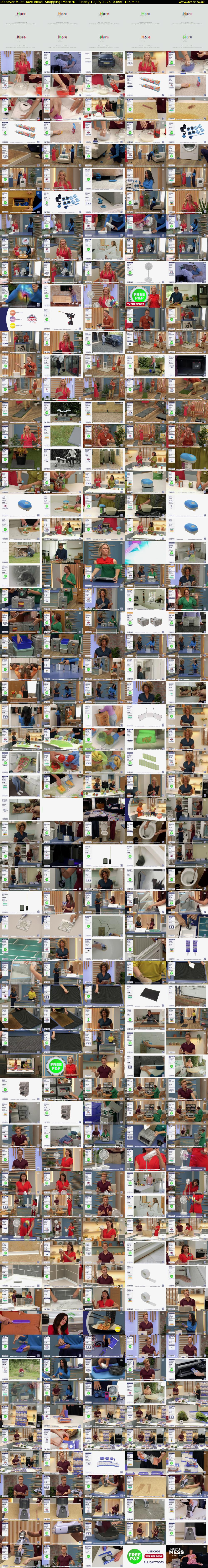 Discover Must Have Ideas: Shopping (More 4) Friday 10 July 2026 03:55 - 07:00
