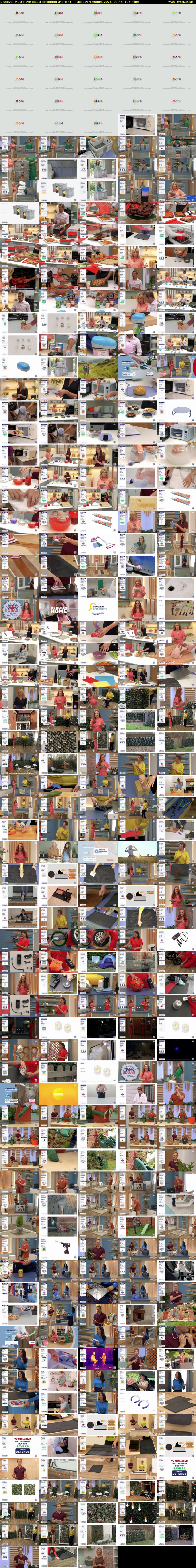Discover Must Have Ideas: Shopping (More 4) Tuesday 4 August 2026 03:45 - 07:00