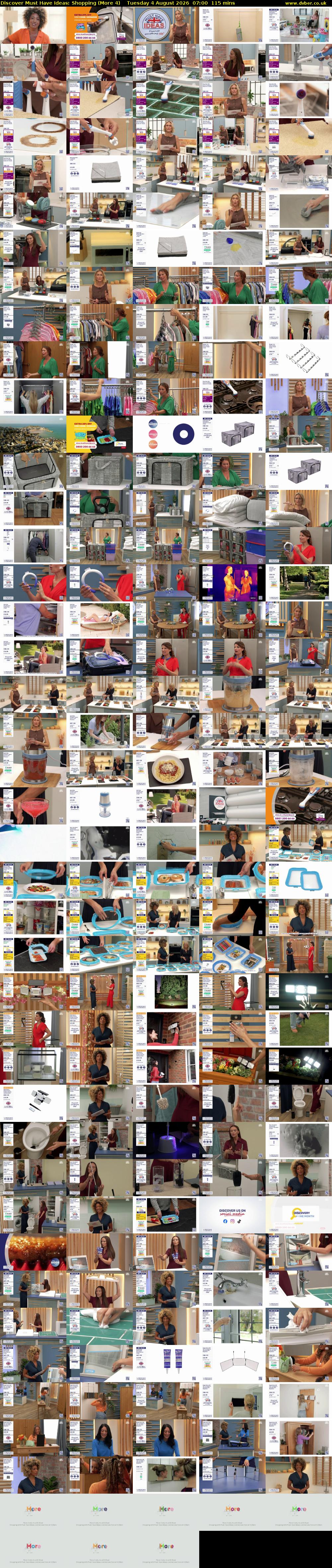 Discover Must Have Ideas: Shopping (More 4) Tuesday 4 August 2026 07:00 - 08:55