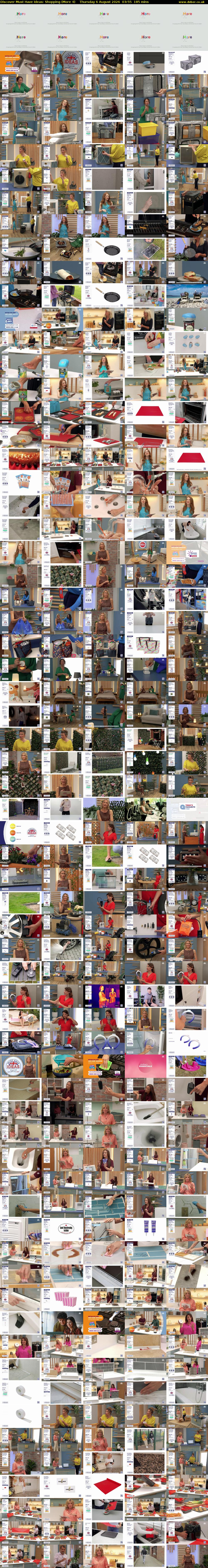 Discover Must Have Ideas: Shopping (More 4) Thursday 6 August 2026 03:55 - 07:00