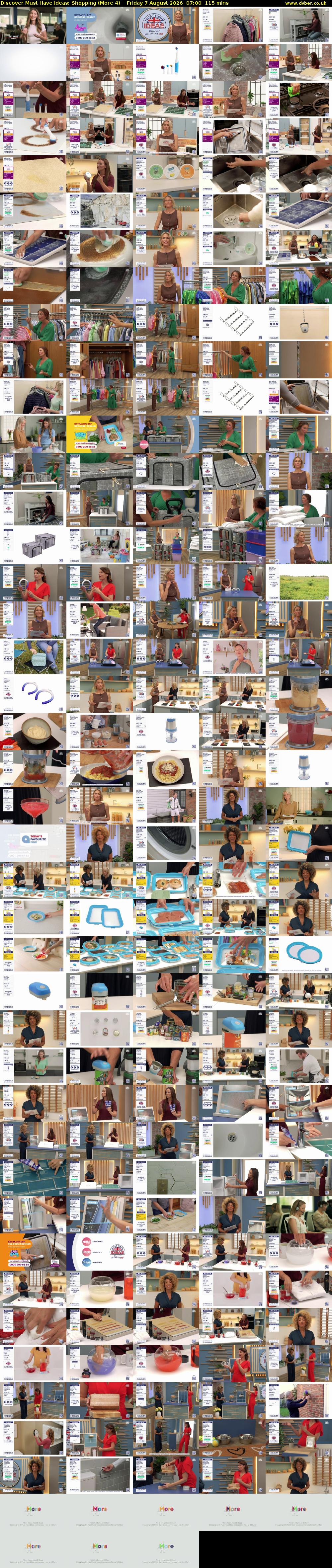 Discover Must Have Ideas: Shopping (More 4) Friday 7 August 2026 07:00 - 08:55