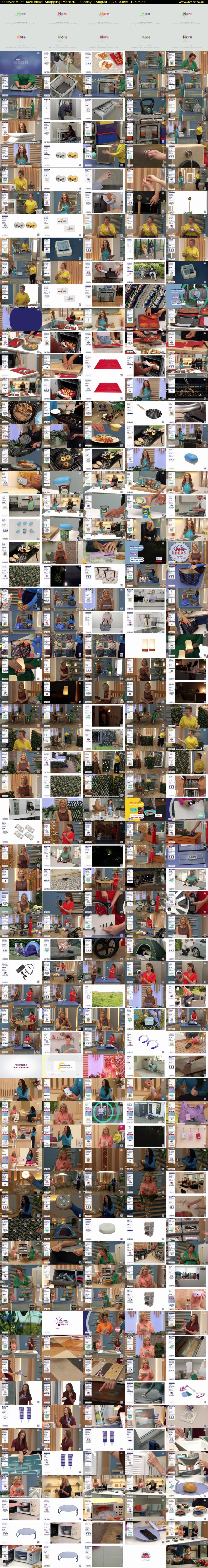 Discover Must Have Ideas: Shopping (More 4) Sunday 9 August 2026 03:55 - 07:00