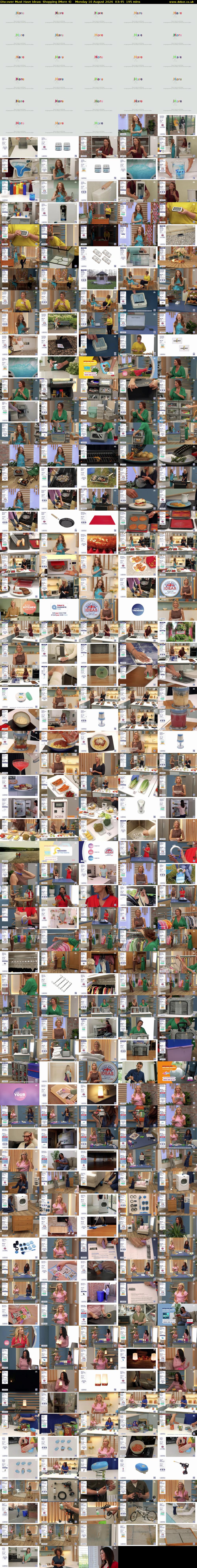 Discover Must Have Ideas: Shopping (More 4) Monday 10 August 2026 03:45 - 07:00