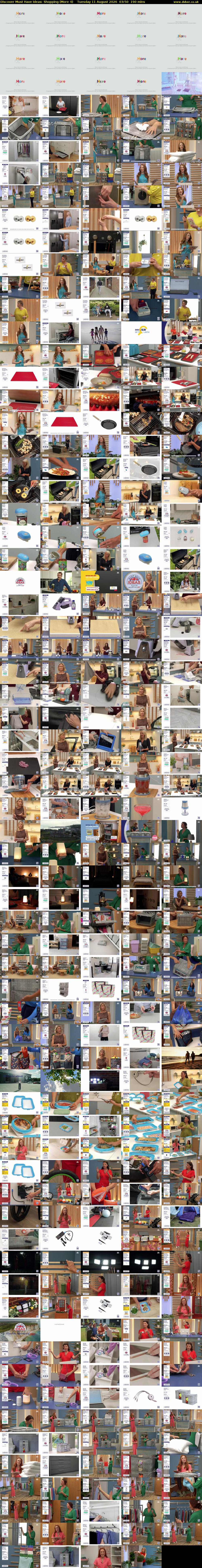 Discover Must Have Ideas: Shopping (More 4) Tuesday 11 August 2026 03:50 - 07:00