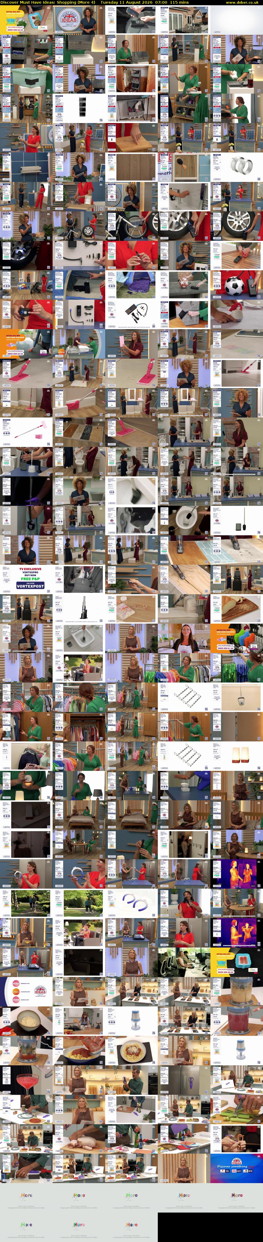 Discover Must Have Ideas: Shopping (More 4) Tuesday 11 August 2026 07:00 - 08:55