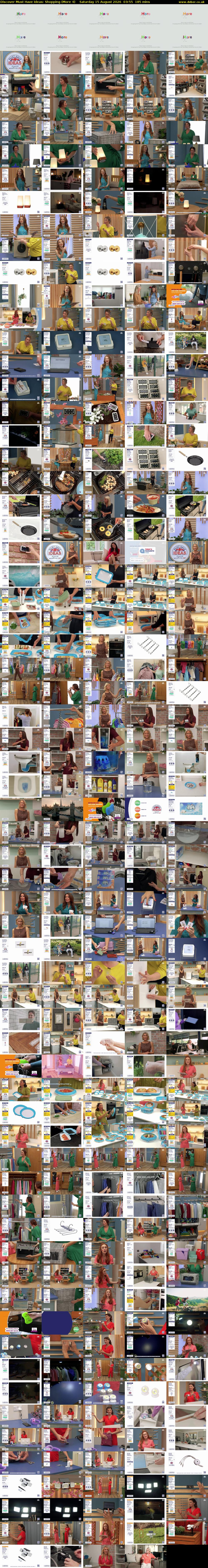 Discover Must Have Ideas: Shopping (More 4) Saturday 15 August 2026 03:55 - 07:00