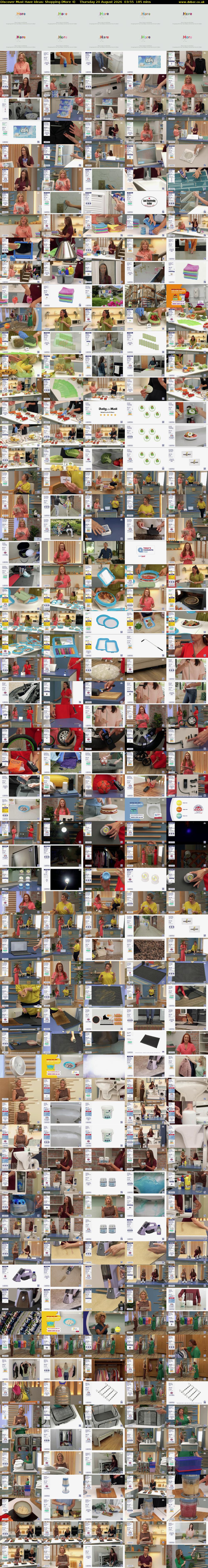 Discover Must Have Ideas: Shopping (More 4) Thursday 20 August 2026 03:55 - 07:00