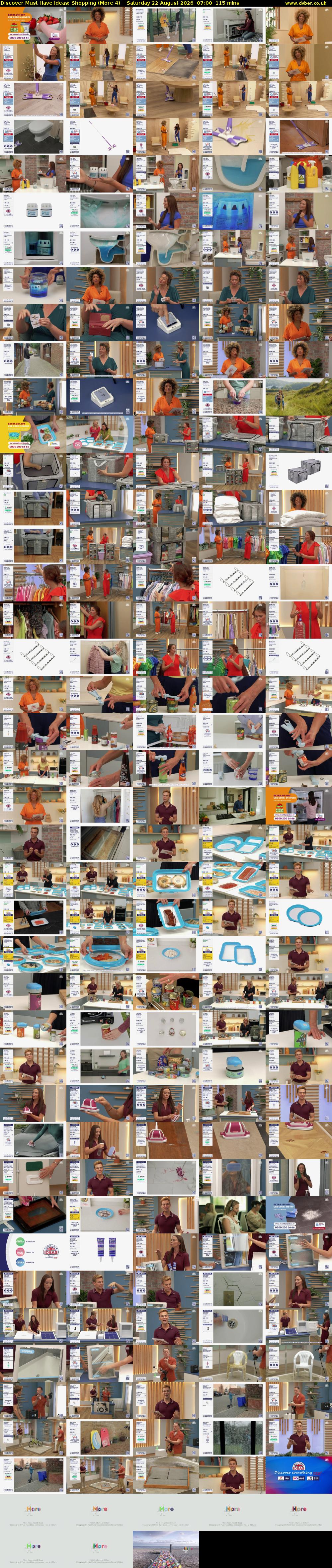 Discover Must Have Ideas: Shopping (More 4) Saturday 22 August 2026 07:00 - 08:55