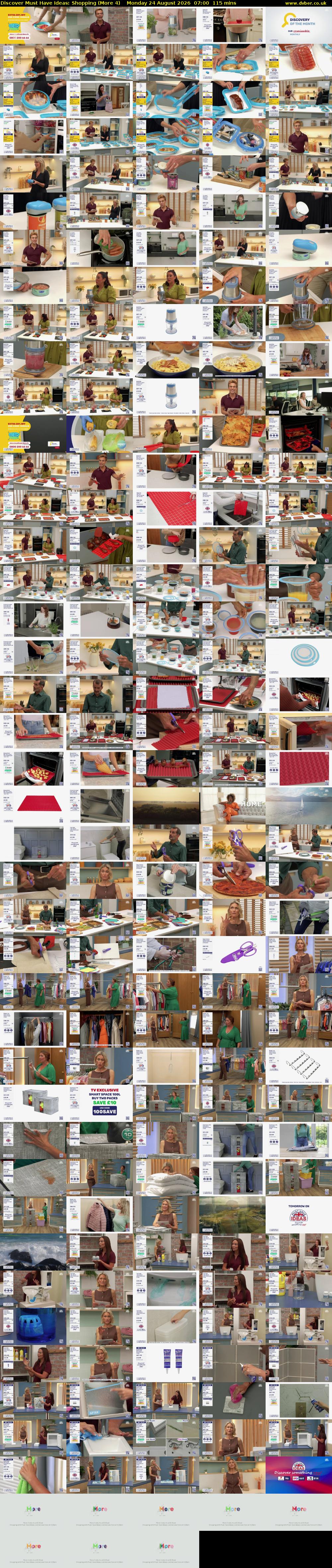 Discover Must Have Ideas: Shopping (More 4) Monday 24 August 2026 07:00 - 08:55