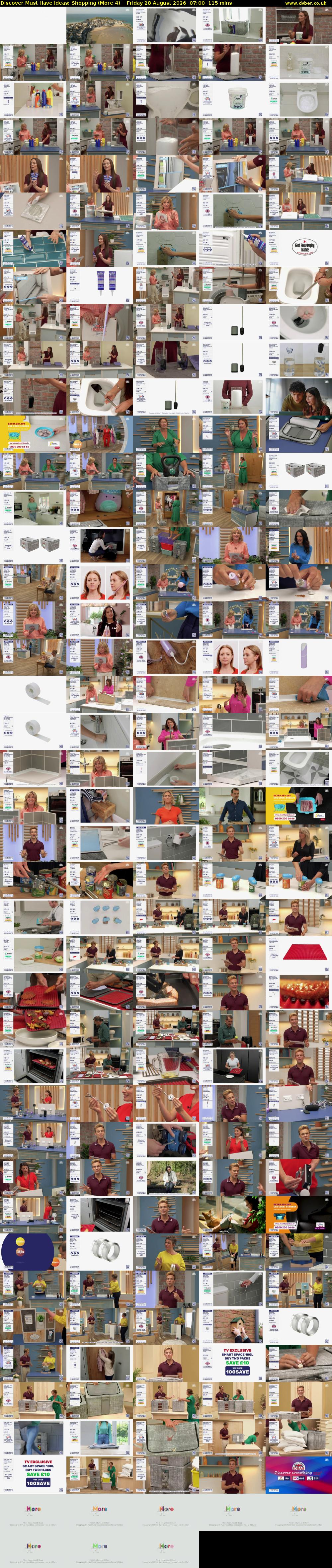 Discover Must Have Ideas: Shopping (More 4) Friday 28 August 2026 07:00 - 08:55