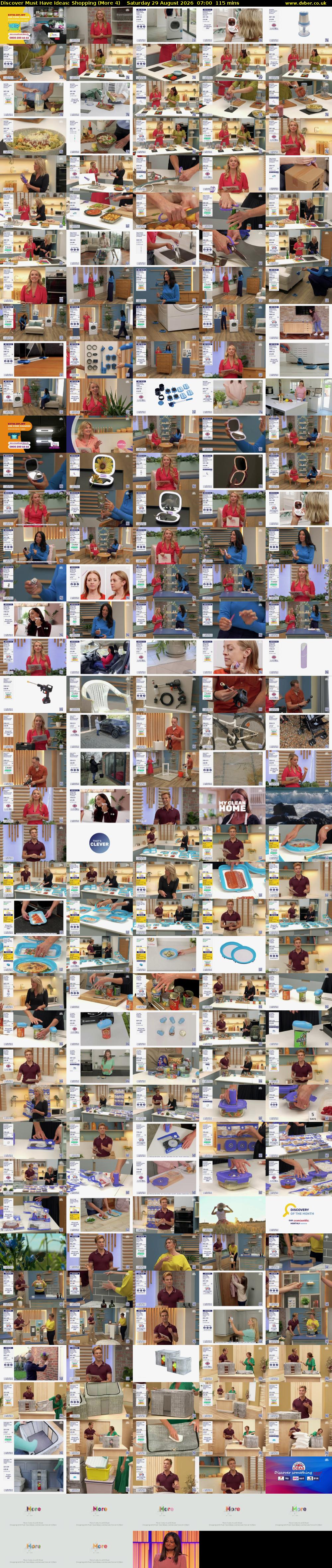 Discover Must Have Ideas: Shopping (More 4) Saturday 29 August 2026 07:00 - 08:55