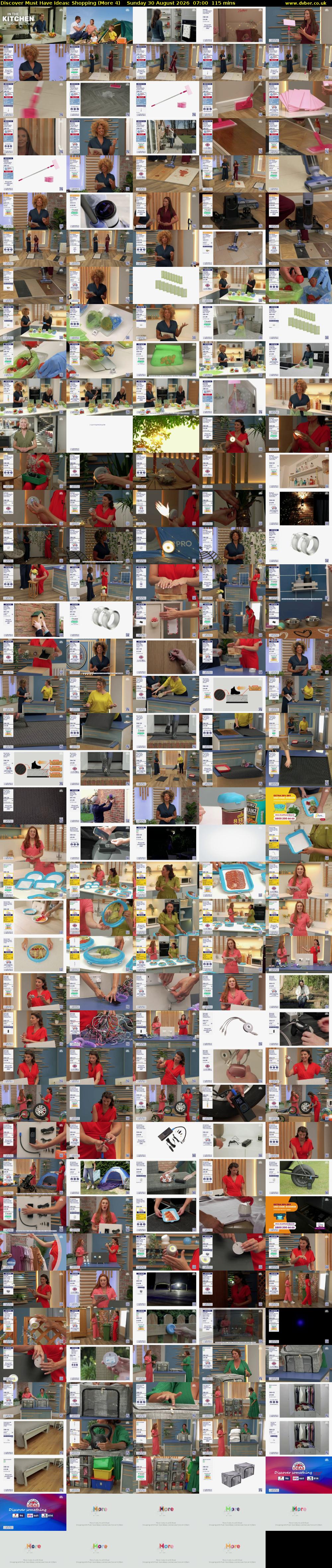 Discover Must Have Ideas: Shopping (More 4) Sunday 30 August 2026 07:00 - 08:55