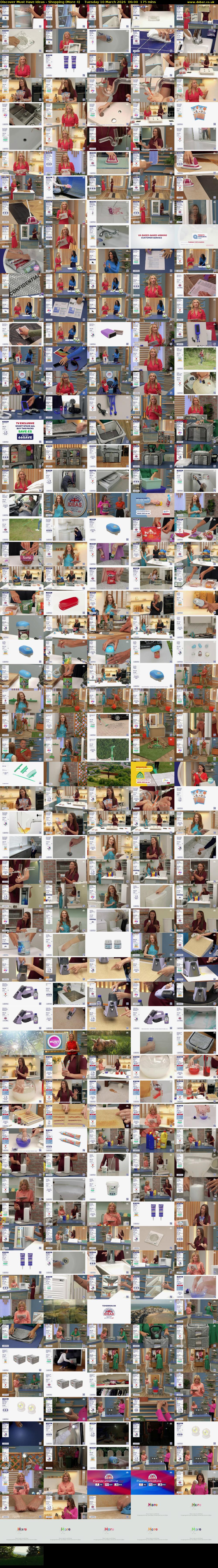 Discover Must Have Ideas - Shopping (More 4) Tuesday 10 March 2026 06:00 - 08:55