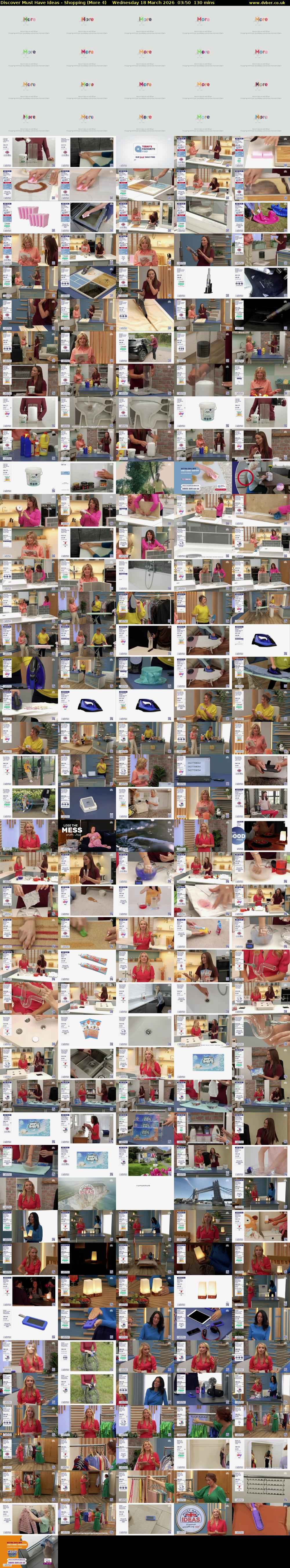 Discover Must Have Ideas - Shopping (More 4) Wednesday 18 March 2026 03:50 - 06:00