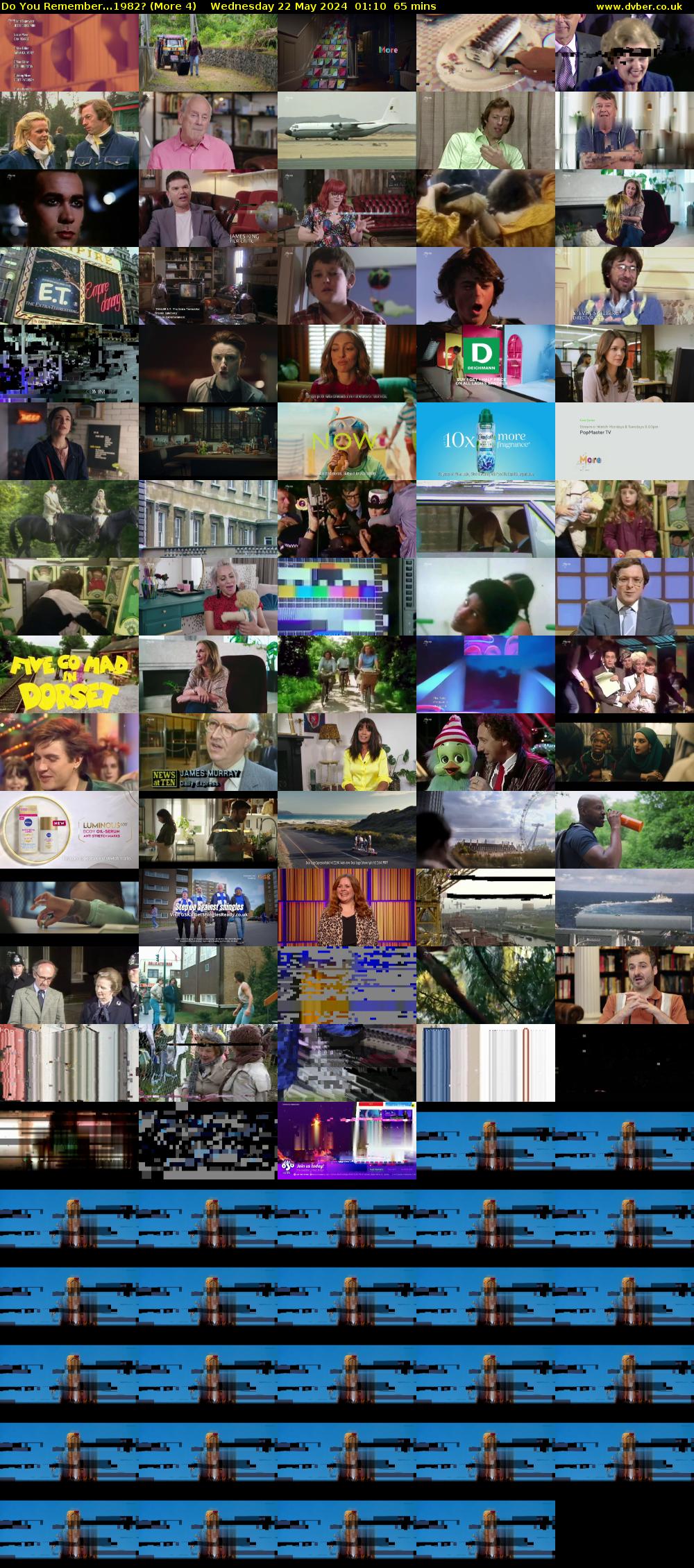 Do You Remember...1982? (More 4) Wednesday 22 May 2024 01:10 - 02:15