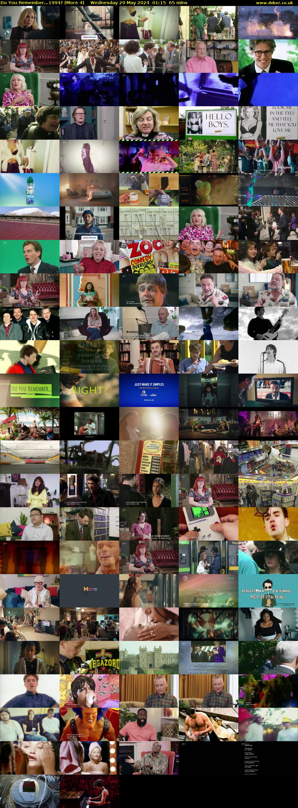 Do You Remember...1994? (More 4) Wednesday 29 May 2024 01:15 - 02:20
